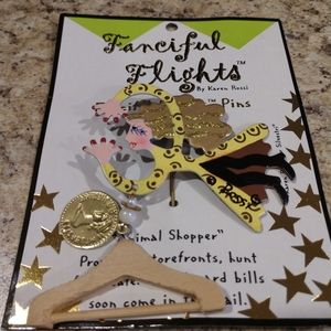 NWT Karen Rossi Fanciful Flights Pin